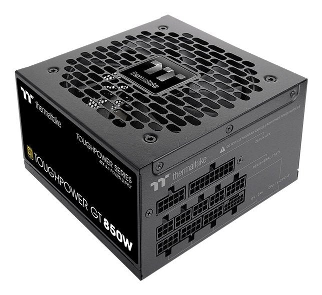 Thermaltake Power Supply Toughpower Gt 850W PC Black 1X GPU High Power 12 Pines, 4X Pcie, Gestión C