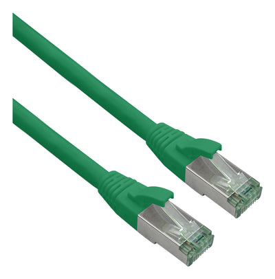 Helos Grs Certificado CAT.6A Network Cable With CAT.7 Rohkabel Tpe Green 10,0M — image 1