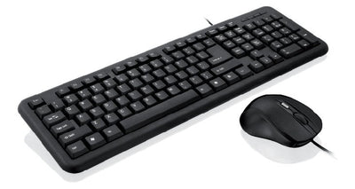 Ibox Keyboard English + Mouse Office Kit Ii USB QWERTY Black — image 1
