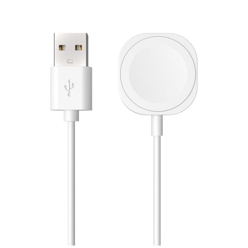 Fixed USB-A Cable Charging For Apple Watch, White