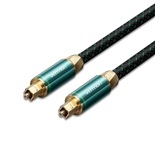 Vention Cotton Braided Optical Cabl Fiber Audio Cable 1.5M Green Cop — image 1