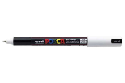 Posca Marcador PC-1MR No Permanente Punta Extrafina 0.7MM White — image 1