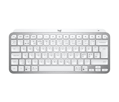 Logitech Keyboard Nórdico Mx Keys Mini RF Wireless + Bluetooth QWERTY Grey — image 1