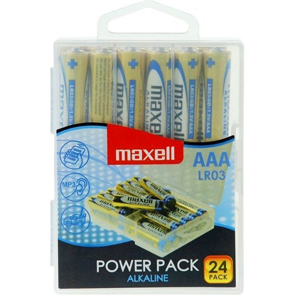 Maxell Blister 24 Batteries Alcalinas Aaa LR-03 Power Pack