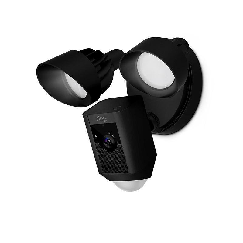Ring Floodlight Cam Wired Plus Camera Surveillance Network Exteriores Resistant a Intemperie Colour (día And N