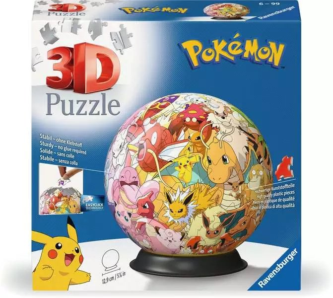 Puzzle 3D Kula Pokemon Postacie Pokemony