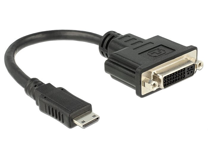 Delock Adapter HDMI Mini-c Male DVI 24 + 5 Female 20CM