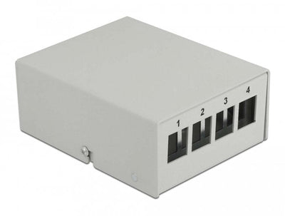 Delock Keystone Patchpanel 4 Port Grey — image 1