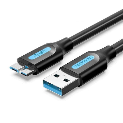 Vention USB Cable 3.0 Copbf USB Male Microusb Male 1M Black — image 1