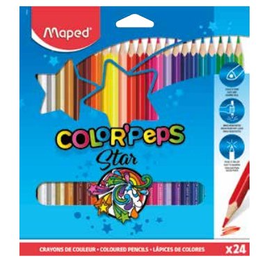 Maped Pencils Colours Color'peps Star C/ Certificado Fsc Surtidos Case 24
