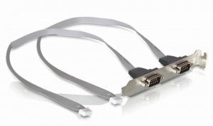 Delock Bracket Port 2XCOM With Espaciado Pines 2MM