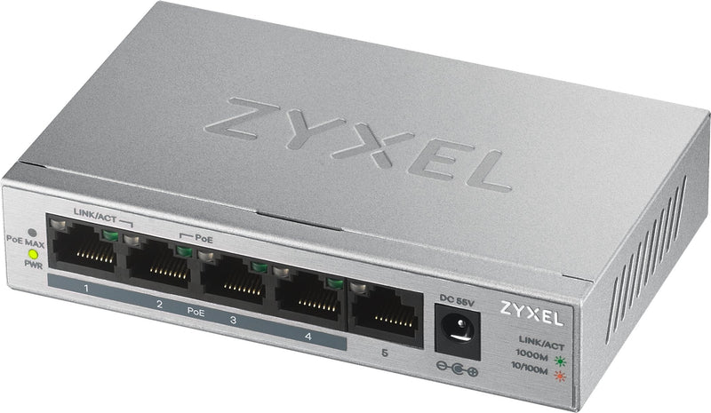 Zyxel Switch 5X GS1005 PoE +