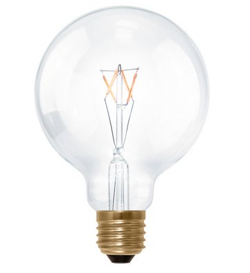 Segula LED Globe 95 Klar E27 3W 2200K Dimmbar — image 1