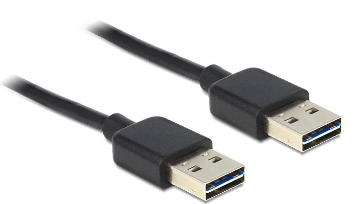 Delock Cable Easy-USB 2.0 Type a Connector Male Easy-USB 2.0 Type a Connector Male 5M Black