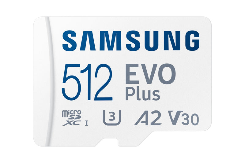 Samsung Evo Plus 512GB Microsdxc (2024), Memory Card White