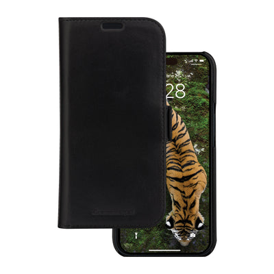 DBRAMANTE1928 Lynge Case With Cover Phone Mobile Phone Leather Grano Entero Black Apple Iphone 13 14 15 16E — image 1
