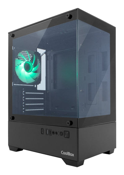 Coolbox PC Case Desktop microATX GM200 Vision Lite Black — image 1