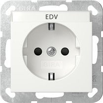 Gira 446203 Schuko Bsf + Sh System 55 White Puro — image 1