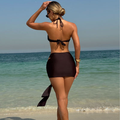 Stylish And Sexy Three-piece Bikini Swimsuit For Women