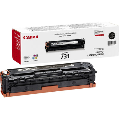 Canon Genuine Toner 731 Bk Black I-sensys LBP7100CN, LBP7110CW, MF623CN, MF628CW, MF8230CN, MF8280CW — image 1