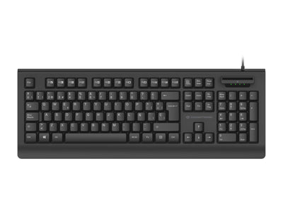 Conceptronic Keyboard KAYNE01ES V2 With Reader Dnie Compatible With Dni 3.0 And Card Sanitaria — image 1