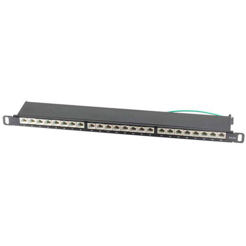 Shiverpeaks 08-67052 - RJ-45 - CAT.6A - Black - Spcc - Assembly Rack - 0.5U - Patch-panel - RJ-45