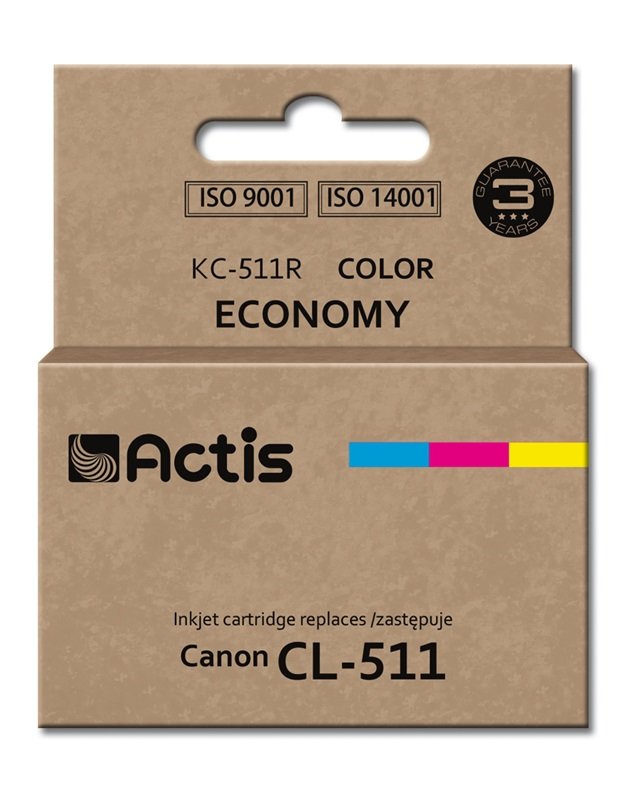 Actis Ink KC-511R (reemplazo Canon CL-511 - Standard - 12ML - Colour