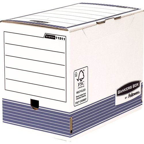 Bankers Box Of Archivos Size A4 Fastfold - Assembly Automatic - Certificacion Fsc - Dimensions Internas
