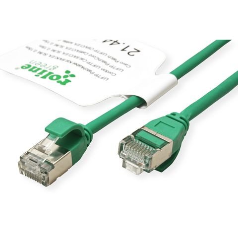 Roline Verde U FTP Network Cable CAT.6A (class Ea), Lsoh, Slim, Grn, 1,5M