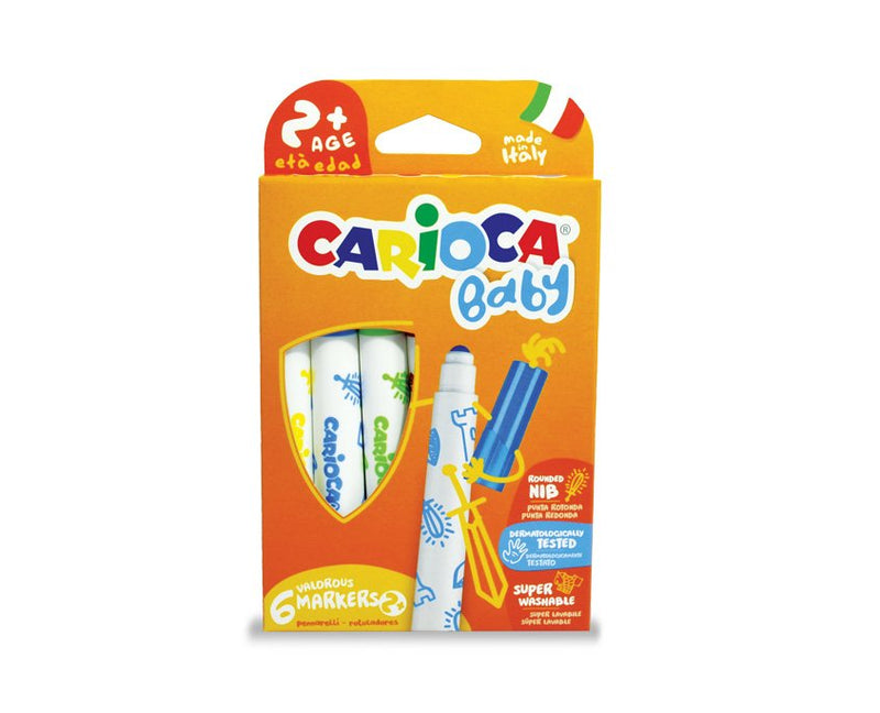 Carioca Marker Baby Marker 2 + Colours - Box Of 6