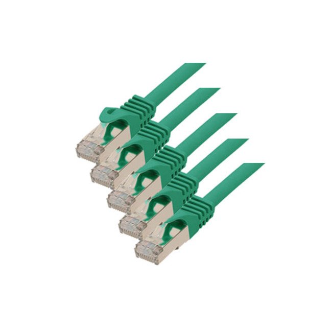 S-conn CAT.7 S/FTP 0.25M Network Cable Green 0,25M CAT.7 S/FTP (s-STP)
