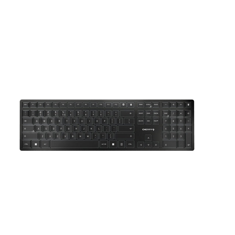 Cherry Keyboard English KW 9100 Slim RF Wireless + Bluetooth QWERTY Black