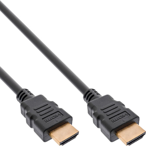 Inline® Certified Ultra High Speed HDMI Cable M/M 8K4K Gold Plated Black 0.5M — image 1