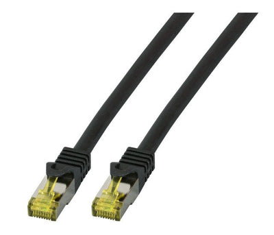 EFB Elektronik MK7001.0,25B Network Cable 0,5M CAT.6A S/FTP (s-STP) Black — image 1