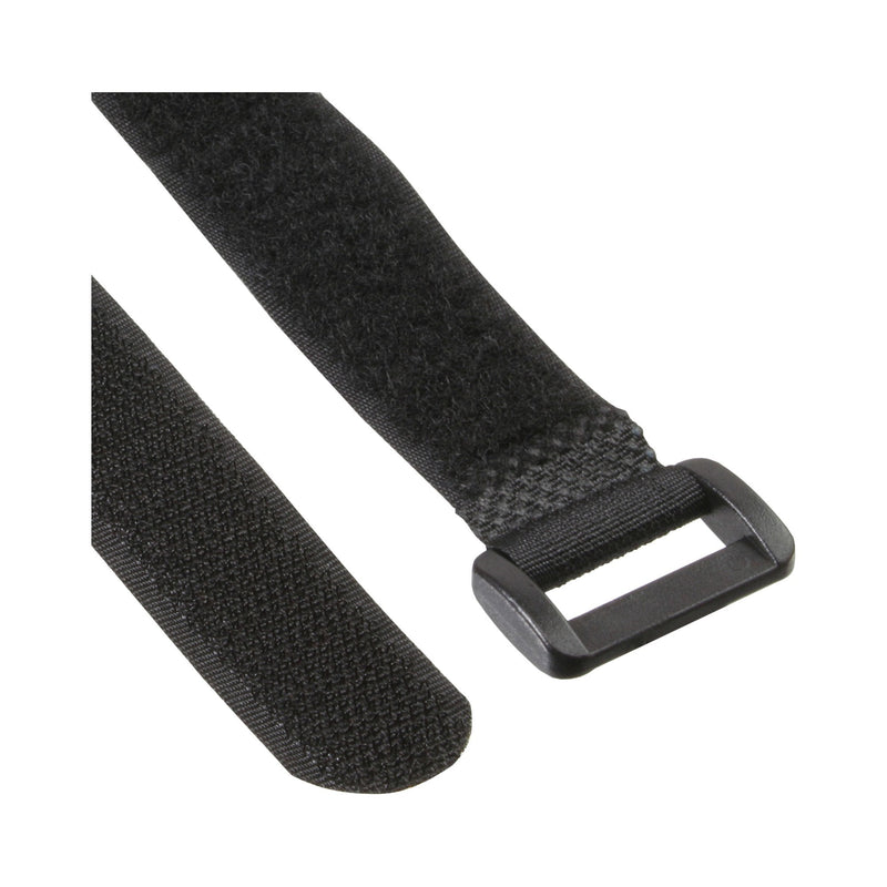 Inline Cable Strips Hook And Bucle 20X100MM 10 Units Black