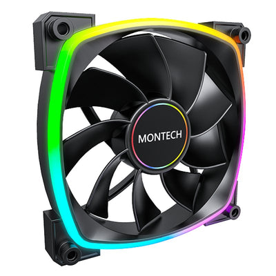 Montech Fan RX140 PWM 140X140X25 Black 140MM RX140 PWM Black — image 1