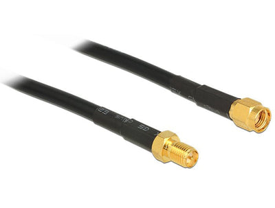 Delock Cable Antenna Rp-sma Male Rp-sma Female CFD200 3M Low Loss — image 1