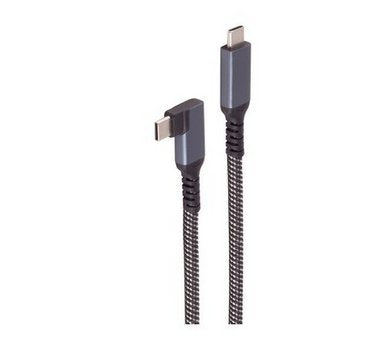 Shiverpeaks USB-C Cable Charging 3.2 90° 100W Pd Textil 1M — image 1
