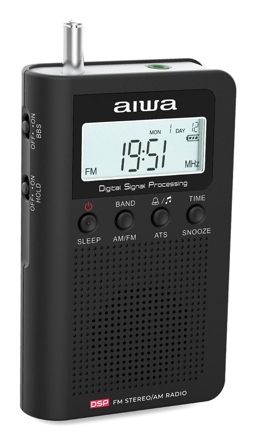 Aiwa Radio Digital Laptop RSD-45BK Screen LCD Speaker Headphones — image 1