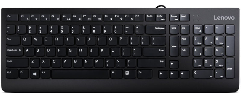 Lenovo 300 Keyboard Universal USB QWERTY English Ee. Uu. Black