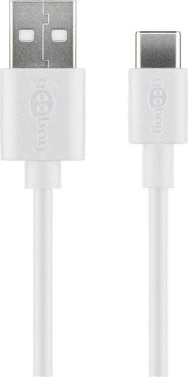 Goobay USB Cable (a) 2.0A Usb(c) 2.0 1M White — image 1