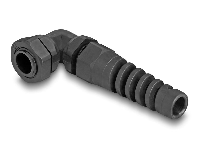 Delock 60499 Prensaestopas With Alivio Voltage Ángulo 90 ° PG7 Black