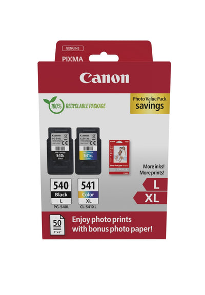 Canon PG540L Black + CL541XL Colour Pack 2 Paper Fotografico — image 1