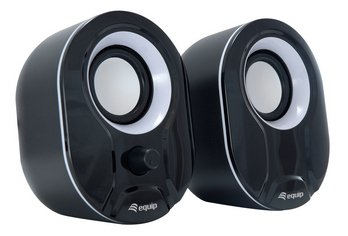 Equip Speakers 2.0 Mini 6W Rms Colour Black And White Jack 3.5 Control Volumen Alimetancion USB