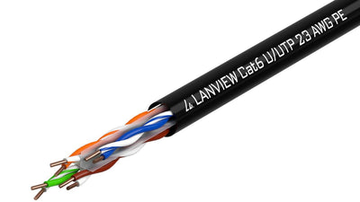 Lanview LVN122151 Network Cable Black 305M CAT.6 U/UTP (UTP) — image 1