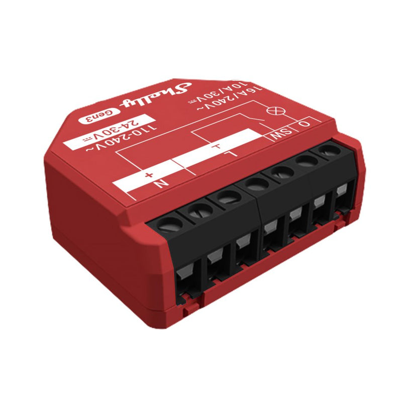Shelly 1PM GEN3 Red - Relé Smart Wi-Fi