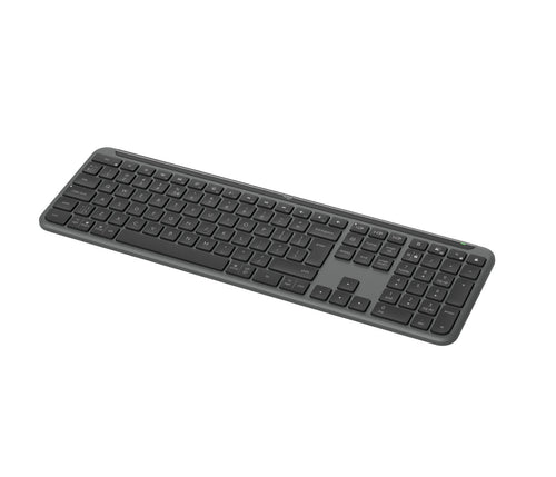 Logitech Keyboard English K950 Signature Slim Keyboard RF Wireless + Bluetooth QWERTY Ee.uu. Graphite — image 1