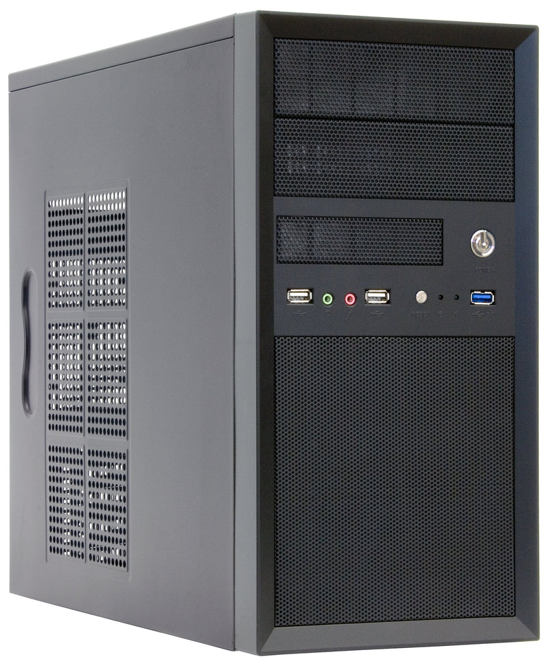 Chieftec PC Case CT-01B-OP Mini Tower Black Mesh Ext 2X 5.25IN/1X 3.5IN Int 2X 3.5IN/1X 2.5IN 1XUSB3 2XUSB2 Mi