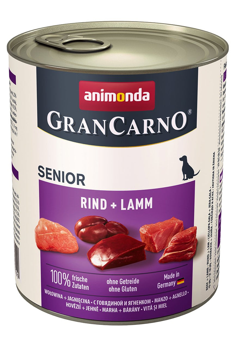 Animonda Grancarno Senior Sabor: Ternera And Cordero - Lata 800G