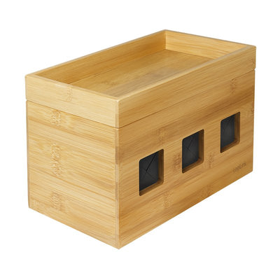 Logilink Box Of Gestión Cables Bambú 255 X 140 X 165MM — image 1